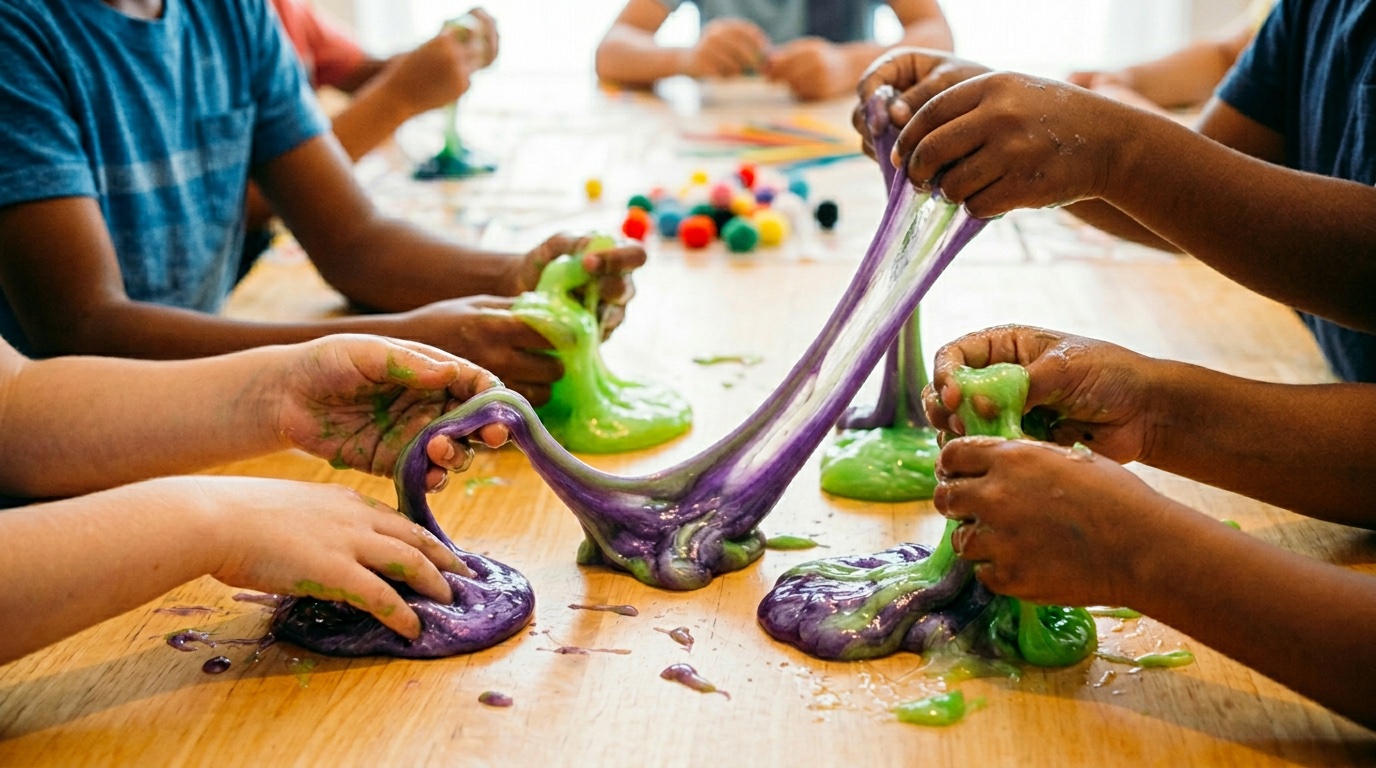 Children doing enrichment