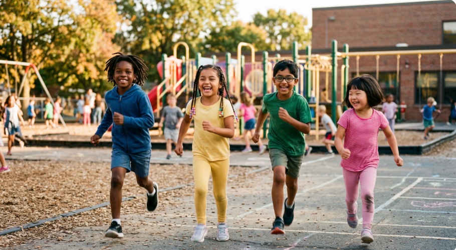 Children at recess